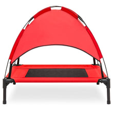 Load image into Gallery viewer, 30in Raised Cooling Dog Bed w/ Removable Canopy
