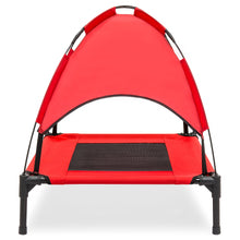 Load image into Gallery viewer, 30in Raised Cooling Dog Bed w/ Removable Canopy
