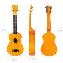 Load image into Gallery viewer, Acoustic Soprano Basswood Ukulele Starter Kit w/ Bag, Strap, Tuner
