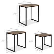 Load image into Gallery viewer, 3-Piece Modern Stackable Nesting Coffee Table Home Accents Set
