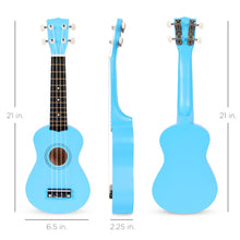 Load image into Gallery viewer, Acoustic Soprano Basswood Ukulele Starter Kit w/ Bag, Strap, Tuner
