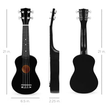 Load image into Gallery viewer, Acoustic Soprano Basswood Ukulele Starter Kit w/ Bag, Strap, Tuner
