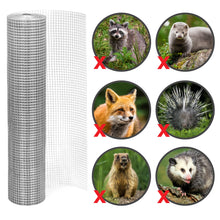 Load image into Gallery viewer, 3x50ft Multipurpose 19-Gauge Galvanized Welded Chicken Wire Mesh Fence
