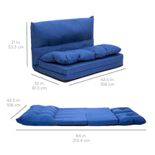 Load image into Gallery viewer, Linen Folding Lounge Futon Gaming Couch Chair
