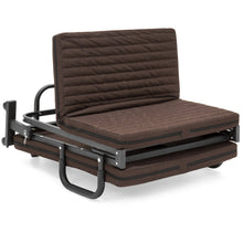 Load image into Gallery viewer, 74in Folding Portable Twin Mattress Single Bed w/ Wheels
