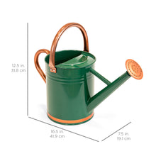 Load image into Gallery viewer, 1-Gallon Galvanized Steel Watering Can w/ O-Ring, Top Handle
