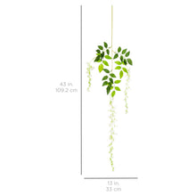 Load image into Gallery viewer, 12-Pack Artificial Silk Vine Wisteria Flower Plant Decor Accent
