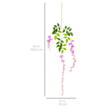 Load image into Gallery viewer, 12-Pack Artificial Silk Vine Wisteria Flower Plant Decor Accent
