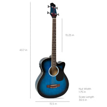 Load image into Gallery viewer, Acoustic Electric Bass Guitar w/ Equalizer, Truss Rod
