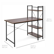 Load image into Gallery viewer, 4-Tier Computer Desk Shelf Workstation
