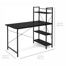 Load image into Gallery viewer, 4-Tier Computer Desk Shelf Workstation
