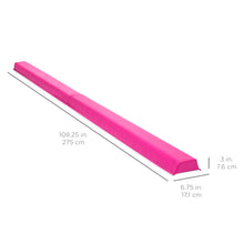 Load image into Gallery viewer, 9ft Full Size Folding Floor Balance Beam for Gymnastics and Tumbling
