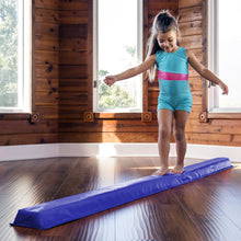 Load image into Gallery viewer, 9ft Full Size Folding Floor Balance Beam for Gymnastics and Tumbling
