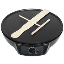 Load image into Gallery viewer, 12in Non-Stick Pancake Crepe Maker w/ Spatula, Spreader
