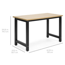 Load image into Gallery viewer, 47.25x23.5in Home Office Computer Desk Workstation Table w/ Adjustable Legs
