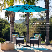 Load image into Gallery viewer, 10ft Outdoor Steel Market Patio Umbrella Decoration w/ Tilt, Crank Lift
