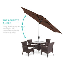 Load image into Gallery viewer, 10ft Outdoor Steel Market Patio Umbrella Decoration w/ Tilt, Crank Lift
