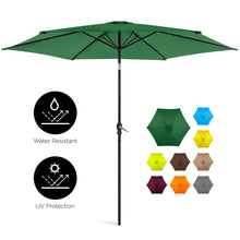 Load image into Gallery viewer, 10ft Outdoor Steel Market Patio Umbrella Decoration w/ Tilt, Crank Lift
