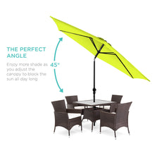 Load image into Gallery viewer, 10ft Outdoor Steel Market Patio Umbrella Decoration w/ Tilt, Crank Lift
