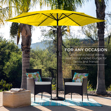 Load image into Gallery viewer, 10ft Outdoor Steel Market Patio Umbrella Decoration w/ Tilt, Crank Lift
