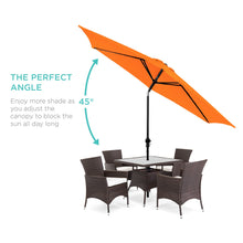 Load image into Gallery viewer, 10ft Outdoor Steel Market Patio Umbrella Decoration w/ Tilt, Crank Lift
