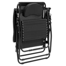 Load image into Gallery viewer, Outdoor Oversized Zero Gravity Chair Furniture w/ Cup Holder, Pillow
