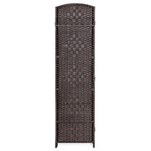 Load image into Gallery viewer, 6ft Tall 6-Panel Diamond Weave Folding Room Divider Privacy Screen
