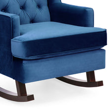 Load image into Gallery viewer, Tufted Upholstered Wingback Rocking Chair
