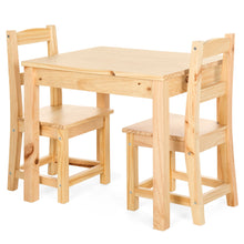 Load image into Gallery viewer, 3-Piece Kids Wooden Activity Table Furniture Set w/ 2 Chairs
