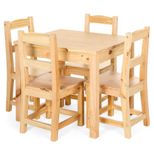 Load image into Gallery viewer, 5-Piece Kids Wooden Activity Table Furniture Set w/ 4 Chairs
