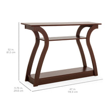 Load image into Gallery viewer, 47in 3-Shelf Entryway Display Console Accent Table
