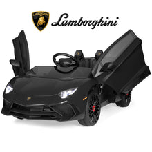 Load image into Gallery viewer, 12V Kids Ride-On Lamborghini Aventador SV Sports Car Toy w/ Parent Control
