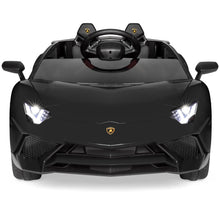 Load image into Gallery viewer, 12V Kids Ride-On Lamborghini Aventador SV Sports Car Toy w/ Parent Control
