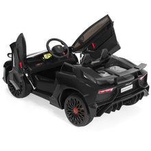 Load image into Gallery viewer, 12V Kids Ride-On Lamborghini Aventador SV Sports Car Toy w/ Parent Control
