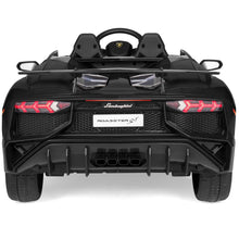 Load image into Gallery viewer, 12V Kids Ride-On Lamborghini Aventador SV Sports Car Toy w/ Parent Control
