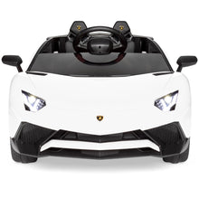 Load image into Gallery viewer, 12V Kids Ride-On Lamborghini Aventador SV Sports Car Toy w/ Parent Control
