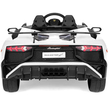 Load image into Gallery viewer, 12V Kids Ride-On Lamborghini Aventador SV Sports Car Toy w/ Parent Control
