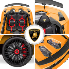 Load image into Gallery viewer, 12V Kids Ride-On Lamborghini Aventador SV Sports Car Toy w/ Parent Control
