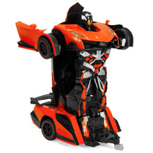 Load image into Gallery viewer, 1:16 Scale 2.4GHz Kids Transforming RC Robot Car Toy w/ LED Lights
