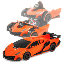 Load image into Gallery viewer, 1:16 Scale 2.4GHz Kids Transforming RC Robot Car Toy w/ LED Lights
