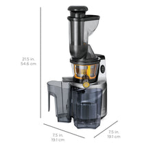 Load image into Gallery viewer, 150W 60RPM Fruit Vegetable Cold Press Juicer Extractor w/ 3in Chute, Jug
