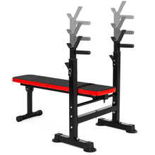 Load image into Gallery viewer, Adjustable Barbell Rack and Weight Bench
