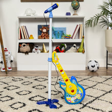 Load image into Gallery viewer, 19in Kids Toddlers Musical Flash Guitar Pretend Play Toy w/ Mic, Stand
