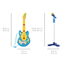 Load image into Gallery viewer, 19in Kids Toddlers Musical Flash Guitar Pretend Play Toy w/ Mic, Stand
