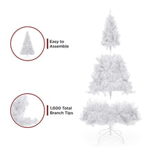 Load image into Gallery viewer, 6ft Hinged Artificial Christmas Pine Tree w/ Metal Stand
