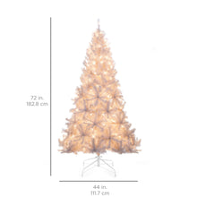 Load image into Gallery viewer, 6ft Pre-Lit Hinged Artificial Pine Christmas Tree w/ 250 Lights, Stand
