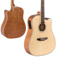 Load image into Gallery viewer, 41in Full Size Acoustic Electric Cutaway Guitar Set w/ 10-Watt Amp, Case
