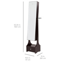 Load image into Gallery viewer, Standing Full Length LED Mirror Jewelry Armoire w/Interior &amp; Exterior Lights
