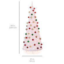 Load image into Gallery viewer, 7.5ft Pre-Lit Pop-Up Artificial Christmas Tree w/ 450 Lights, Stand
