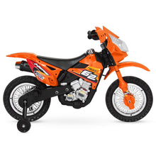 Load image into Gallery viewer, 6V Kids Electric Ride-On Motorcycle Toy w/ Training Wheels, Lights, Music
